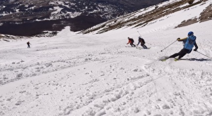 Monte Amaro Maiella scialpinismo - Monte Amaro Maiella: la Rava della Giumenta Bianca, la classica gita di scialpinismo della Maiella