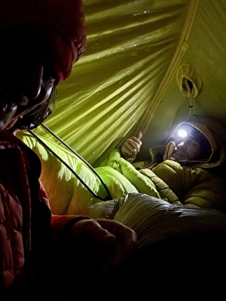 Sagwand, Valsertal, Austria, Simon Gietl, Martin Sieberer - The second winter ascent of 'Schiefer Riss' on Sagwand, Valsertal, Austria (Simon Gietl, Martin Sieberer 23-24/02/2025)