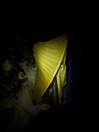 Sagwand, Valsertal, Austria, Simon Gietl, Martin Sieberer - The second winter ascent of 'Schiefer Riss' on Sagwand, Valsertal, Austria (Simon Gietl, Martin Sieberer 23-24/02/2025)