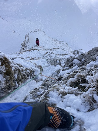 Monte Gallinola, Monti del Matese, Appennino Centrale, Agnese Flavi, Riccardo Quaranta - L'apertura di 'Remember Tomorrow', Monte Gallinola, Monti del Matese, Appennino Centrale (Agnese Flavi, Riccardo Quaranta 3/3/2025)