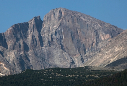 USA Climbing Trip - Longs Peak, parete E - Sopra la cengia troneggia ''The Diamond