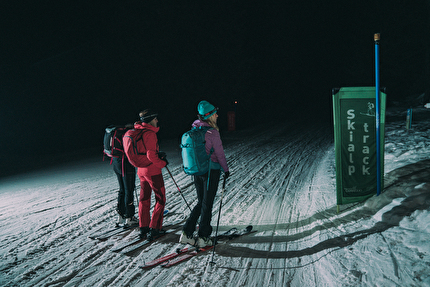 Madonna di Campiglio - Scialpinismo notturno: Ski alp track by night a Madonna di Campiglio