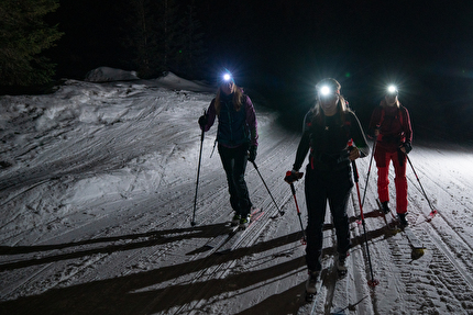 Madonna di Campiglio - Scialpinismo notturno: Ski alp track by night a Madonna di Campiglio