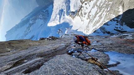 Pioda di Sciora, Punta Pioda, Filippo Sala, Roger Schäli, Silvan Schüpbach - The first ascent of 'Luce e Tenebre' on the north face of Pioda di Sciora / Punta Pioda in Switzerland (Filippo Sala, Roger Schäli, Silvan Schüpbach 06-09/03/2025)