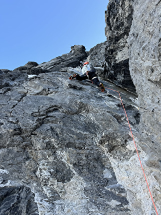 Eiger, Matterhorn, Grandes Jorasses, Benjamin Védrines, Léo Billon - Eiger Heckmair Route (Benjamin Védrines, Léo Billon 07/04/2025)