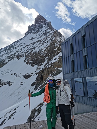 Eiger, Matterhorn, Grandes Jorasses, Benjamin Védrines, Léo Billon - Matterhorn Schmid Route (Benjamin Védrines, Léo Billon 09/04/2025)