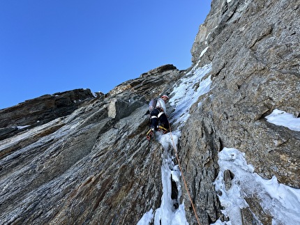 Eiger, Matterhorn, Grandes Jorasses, Benjamin Védrines, Léo Billon - Grandes Jorasses 'Colton-McIntyre' (Benjamin Védrines, Léo Billon 11/04/2025)