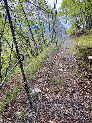 Falesia Dimenticata - I lavori di messa in sicurezza della Falesia Dimenticata a San Lorenzo Dorsino  (TN)