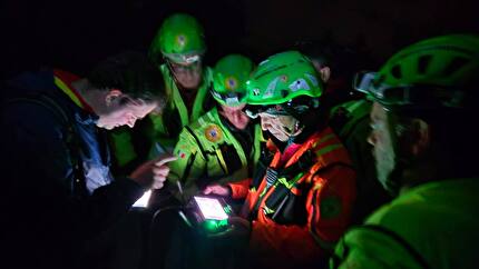 Soccorso Alpino e Speleologico  - Addestramento del Soccorso Alpino a Claut (FVG) con droni e AI
