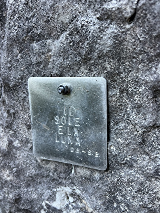 Transatlantico, Valle del Sarca - Plaque at the 'Il sole e la luna', Transatlantico, Valle del Sarca