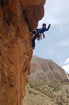 Taghia, Morocco, Jebel Oujdad, Ion Gurutz Lazkoz, Iker Pou - The first ascent of 'Euskal Dantza' on the south face of Jebel Oujdad at Taghia in Morocco (Ion Gurutz Lazkoz, Iker Pou 04/2025)