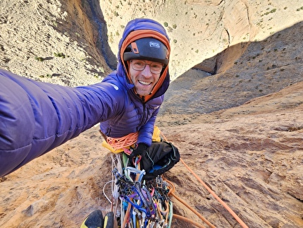 Taghia, Morocco, Jebel Oujdad, Ion Gurutz Lazkoz, Iker Pou - The first ascent of 'Euskal Dantza' on the south face of Jebel Oujdad at Taghia in Morocco (Ion Gurutz Lazkoz, Iker Pou 04/2025)