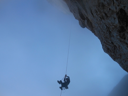 Via degli Angeli, Dolomiti di Brenta - La risalita del secondo giorno