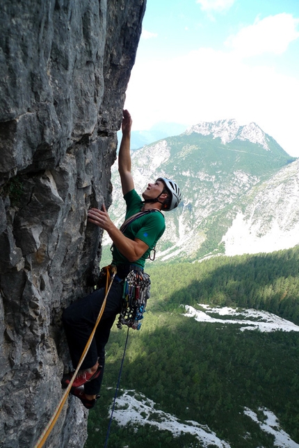 Luka Krajnc & Luka Lindič - Forest Gump (VIII+, 600m), North Face of Rocchetta Alta, Bosconero, Dolomites.