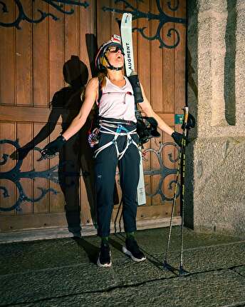 Elise Poncet - Elise Poncet on 16 May 2025 setting the Fastest Known Time on Mont Blanc on skis: 6 hours, 54 minutes, and 41 seconds from the church in Chamonix to the 4807m summit and back again