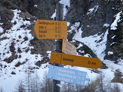 Crossalps - La traversata delle Alpi - Crossalps - La traversata delle Alpi: tappa 17, Val Formazza - Saas Fee 27-30/04/2025