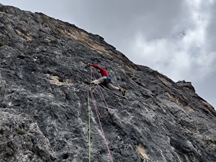 Sasso di Bosconero, Dolomiti di Zoldo, Stefano Staffetta, Marco Sterni - L'apertura della via 'Arcibaldo' al Sasso di Bosconero nelle Dolomiti di Zoldo (Stefano Staffetta, Marco Sterni 2024)