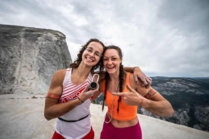 Yosemite Triple Crown, Laura Pineau, Kate Kelleghan - Laura Pineau and Kate Kelleghan celebrate the first all-female Triple Crown in Yosemite on 08/06/2025, after having climbed El Capitan, Half Dome and Mt. Watkins in 23:36