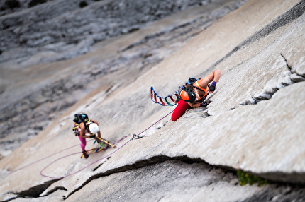 Yosemite Triple Crown, Laura Pineau, Kate Kelleghan - Laura Pineau and Kate Kelleghan making the first all-female Triple Crown in Yosemite on 08/06/2025