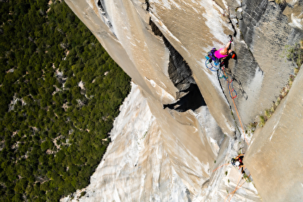 Yosemite Triple Crown, Laura Pineau, Kate Kelleghan - Laura Pineau and Kate Kelleghan making the first all-female Triple Crown in Yosemite on 08/06/2025