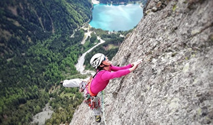 Passo Stalle, Valle die Anterselva, Manuel Gietl, Michael Kofler, Florian Wenter - Sulla via 'Opium fürs Volk' al Passo Stalle, Valle die Anterselva (Manuel Gietl, Michael Kofler, Florian Wenter 2022)