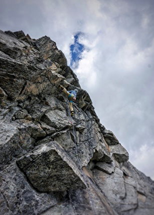 Passo Stalle, Valle die Anterselva, Manuel Gietl, Michael Kofler, Florian Wenter - Sulla via 'Opium fürs Volk' al Passo Stalle, Valle die Anterselva (Manuel Gietl, Michael Kofler, Florian Wenter 2022)