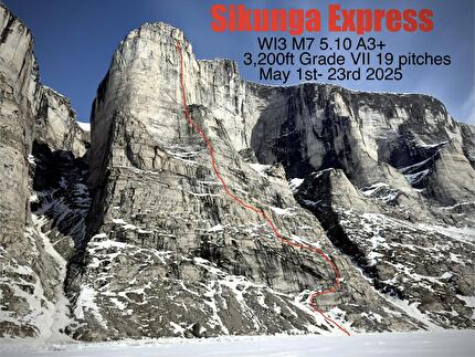 'Sikunga Express' first ascent on Baffin Island by Erik Boomer, Ky Hart