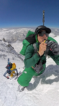 Nanga Parbat, David Göttler, Tiphaine Duperier, Boris Langenstein - David Göttler, Tiphaine Duperier and Boris Langenstein climbing Nanga Parbat, June 2025