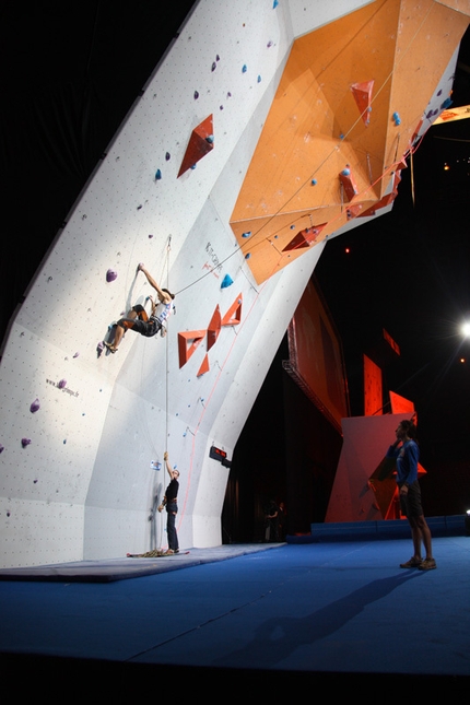 World Climbing Championships Paris 2012 - Matteo Stefani competing in the Visually Impaired Final of the Paraclimbing World Championship 2012.
