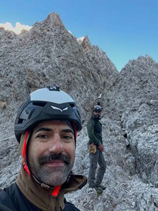 Le 86 cime oltre i 3000 metri delle Dolomiti, Luca Fois, Giuseppe Obinu - 86 Dolomites day 1: Sass Rigais, Grande Furchetta, Piccola Furchetta