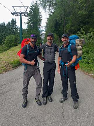 Le 86 cime oltre i 3000 metri delle Dolomiti, Luca Fois, Giuseppe Obinu - 86 Dolomites day 1: Sass Rigais, Grande Furchetta, Piccola Furchetta