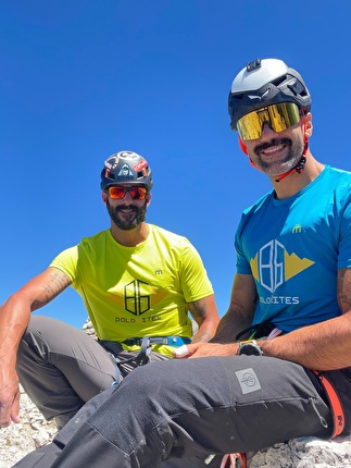 Le 86 cime oltre i 3000 metri delle Dolomiti, Luca Fois, Giuseppe Obinu - 86 Dolomites day 2: Dente del Sassolungo