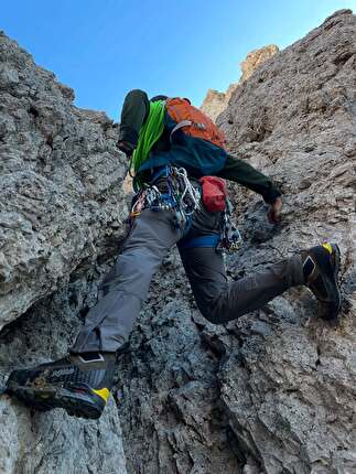 Le 86 cime oltre i 3000 metri delle Dolomiti, Luca Fois, Giuseppe Obinu - 86 Dolomites day 2: Dente del Sassolungo