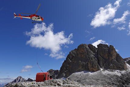 Spostato il Bivacco Renato Reali nelle Pale di San Martino (Dolomiti) di 65 metri