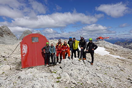Bivacco Renato Reali, Pale di San Martino, Dolomiti - Rilocazione del Bivacco Renato Reali (Pale di San Martino, Dolomiti) il 10/07/2025