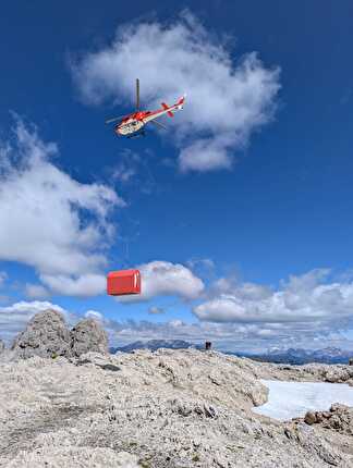 Bivacco Renato Reali, Pale di San Martino, Dolomiti - Rilocazione del Bivacco Renato Reali (Pale di San Martino, Dolomiti) il 10/07/2025