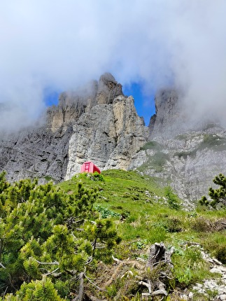 Schiara via ferrata Sperti - Bivacco Sperti alla Schiara, Dolomiti Bellunesi
