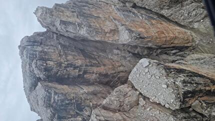 Cima Falkner Dolomiti di Brenta - Il crollo sulla Cima Falkner (Dolomiti di Brenta), estate 2025