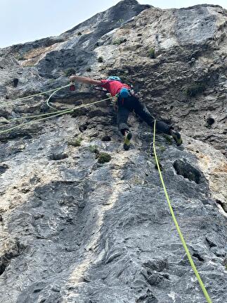 Pizzo d'Eghen, Grigne, Dimitri Anghileri, Luca Gianola, Matteo Motta, Davide Pontiggia - L'apertura della 'Via Ragni' sul Pizzo d'Eghen, Grigna Settentrionale (Dimitri Anghileri, Luca Gianola, Matteo Motta, Davide Pontiggia 2024