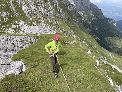 Cima Benon, Dolomiti di Brenta, Emanuele Menegardi, Stefano Menegardi - L'apertura di 'L’aquila e la Marmotta' alla Torre Nava alla Cima Benon nelle Dolomiti di Brenta (Emanuele Menegardi, Stefano Menegardi)