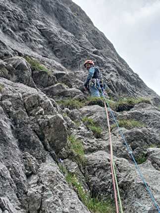 Cima Benon, Dolomiti di Brenta, Emanuele Menegardi, Stefano Menegardi - L'apertura di 'L’aquila e la Marmotta' alla Torre Nava alla Cima Benon nelle Dolomiti di Brenta (Emanuele Menegardi, Stefano Menegardi)