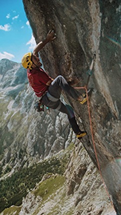 Marcello Bombardi Marmolada - Marcello Bombardi climbing 'Ego Land' on Marmolada, Dolomites, summer 2025