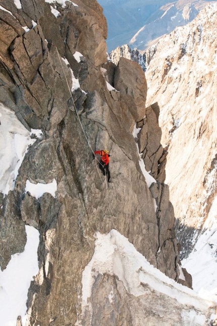 Kilian Jornet Burgada - 18/09/2012: Kilian Jornet Burgada climbs the Innominata Ridge to the summit of Mont Blanc in 6:17