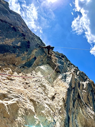 Piccolo Piz de Guda, Marmolada, Dolomiti, Federico Dell’Antone, Thomas Gianola - L'apertura di 'Il Orso' al Piccolo Piz de Guda, Marmolada, Dolomiti (Federico Dell’Antone, Thomas Gianola 6, 20/06/2024)