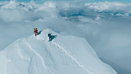 Andrzej Bargiel Everest - Andrzej Bargiel making the first complete ski descent of Everest without bottled oxygen, September 2025