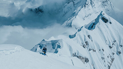 Andrzej Bargiel Everest - Andrzej Bargiel making the first complete ski descent of Everest without bottled oxygen, September 2025