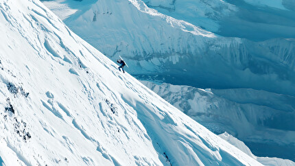 Andrzej Bargiel Everest - Andrzej Bargiel making the first complete ski descent of Everest without bottled oxygen, September 2025