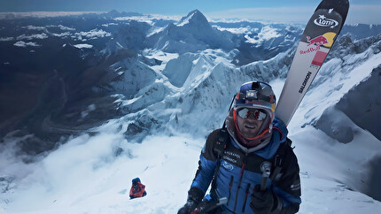 Andrzej Bargiel Everest - Andrzej Bargiel making the first complete ski descent of Everest without bottled oxygen, September 2025