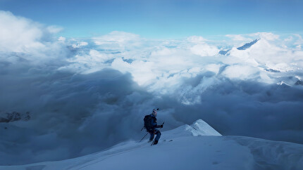 Andrzej Bargiel Everest - Andrzej Bargiel making the first complete ski descent of Everest without bottled oxygen, September 2025