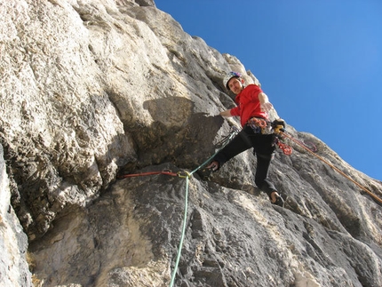 Arrampicata: Cima di Valscura, ripetizione della via Dal Pozzo - Fontana